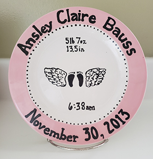 Ansley Claire's Poppy Plate