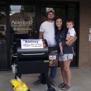 Samantha Ramsey won the Grand Prize Traeger Pro Series Grill