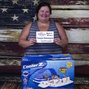 Tanya Simmons won a CoolerZ Inflatable Floating Island