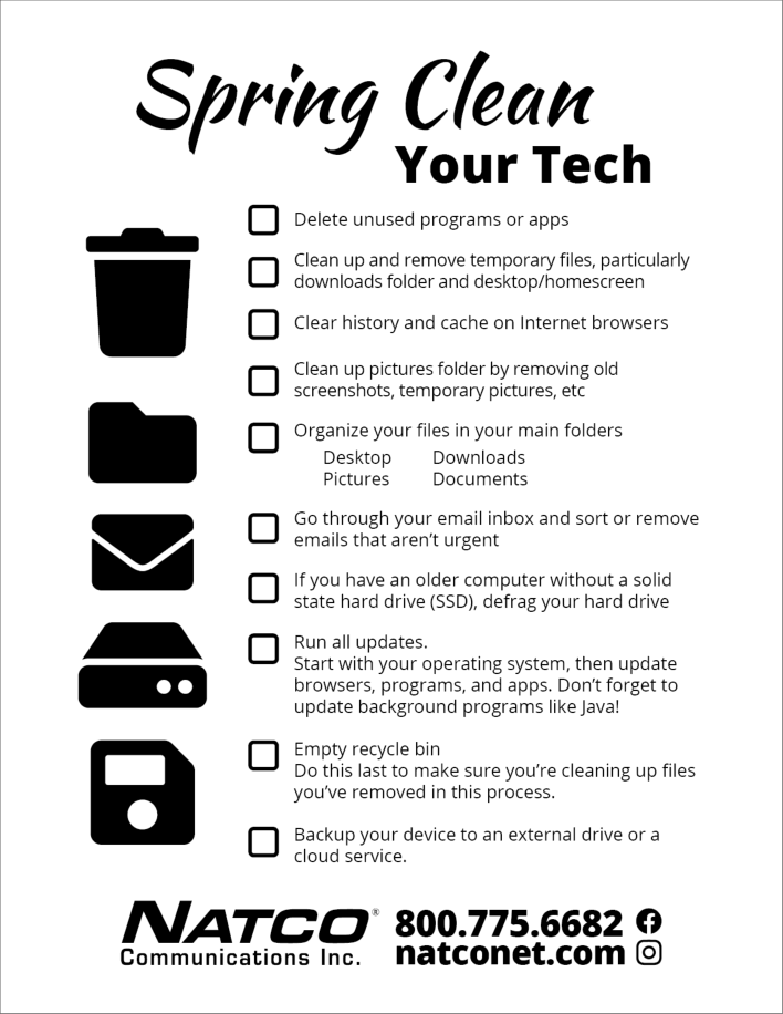 Spring Clean Your Tech Checklist