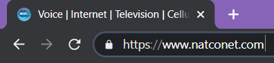 Screenshot of secured URL